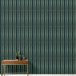 Luxury Blue Green Gold Stripe Wallpaper Pattern 壁紙