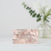 Luxury, Blush-Beige, Flower Salon Loyalty 名刺 (スタンド正面)