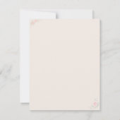 Luxury Blush Floral design  出欠カード (裏面)