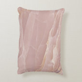 Luxury Blush Pink Marble Beauty Salon Logo アクセントクッション (裏面(縦))