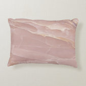 Luxury Blush Pink Marble Beauty Salon Logo アクセントクッション (裏面)