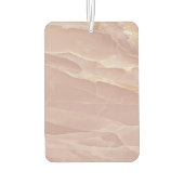 Luxury Blush Pink Marble Beauty Salon Logo カーエアーフレッシュナー (裏面)