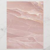 Luxury Blush Pink Marble Beauty Salon Logo チラシ (裏面)
