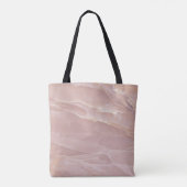 Luxury Blush Pink Marble Beauty Salon Logo トートバッグ (裏面)