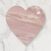 Luxury Blush Pink Marble Beauty Salon Logo フェイバータグ (裏面)