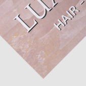 Luxury Blush Pink Marble Beauty Salon Logo 薄葉紙 (詳細)