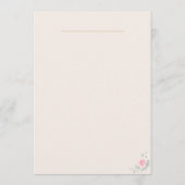 Luxury Blush Signature Drinks Wedding Sign メニュー (裏面)