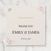 Luxury Blush Wedding  フェイバータグ (正面)