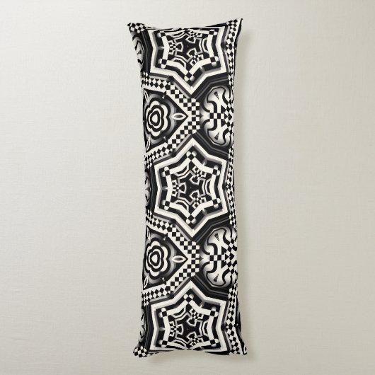 Luxury Body Pillow | Checkerboard Bold Pattern  ボディピロー (裏面 (縦))
