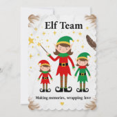 Luxury Boho Elf Team Holiday Party Invitation 招待状 (裏面)