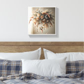Luxury Boho Hanging Bouquet - Ethereal Dried Flowe キャンバスプリント (インサイチュ (寝室))