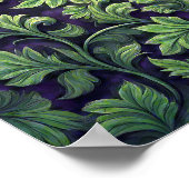 Luxury Botanical Pattern: Lush Intertwined Ivy ポスター (角)