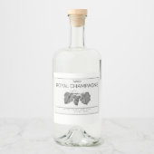 Luxury Bottle Label Design リキュールボトルラベル (正面)