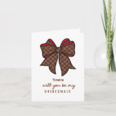 Luxury Bow Bridesmaid Proposal  カード (正面)