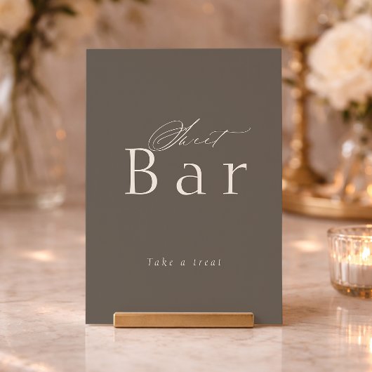 Luxury Bridal Shower Sweet Treats Sign 招待状