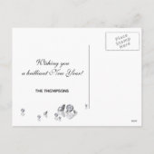 Luxury Brilliant Diamonds New Year 2026 シーズンポストカード (裏面)