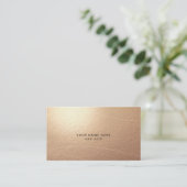 Luxury Bronze Abstract Waves Business Cards エンクロージャーカード (スタンド正面)