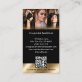 Luxury Brow Artist Salon Arch Photo Black Gold 名刺 (裏面)