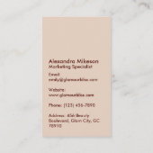 Luxury Brown Leather Branding 名刺 (裏面)