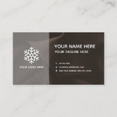 Luxury Brown Silk Business Card 名刺 (正面)