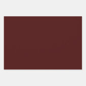 Luxury Burnt Maroon Wrapping Paper Sheets for Gift ラッピングペーパーシート (正面2)