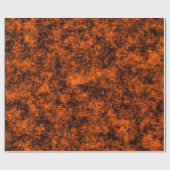 Luxury Burnt Orange & Black Marble ラッピングペーパー (フラット)