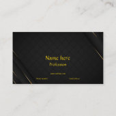 Luxury Businessカード、金ゴールド、企業用 名刺 (裏面)