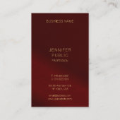 Luxury Business Cards Elegant Template Gold Text 名刺 (裏面)