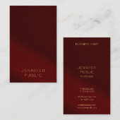 Luxury Business Cards Elegant Template Gold Text 名刺 (正面/裏面)