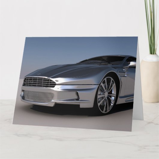 LUXURY CAR CLASS ACT BRTHDAY Greeting Card カード (正面)