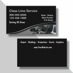 Luxury Car Serviceビジネスモダンカード 名刺