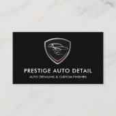 Luxury Car Wash QR Code Auto Detailing Service 名刺 (正面)