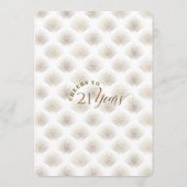 Luxury Casino Gold Cheers To 40 Years Birthday 招待状 (裏面)