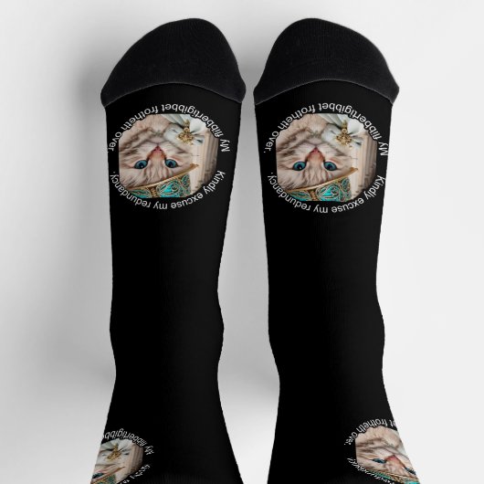 Luxury Catイタリアン：ヤナギの靴下 ソックス (上部)