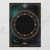Luxury Celestial Birthday Invitation – Midnight 招待状 (裏面)