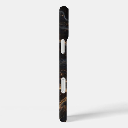 Luxury Celestial Black Marble Case - Shimmering  Case-Mate iPhoneケース (裏面 / 右)