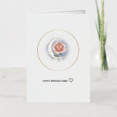 Luxury Celestial Rose Foil Greeting Card - Persona 箔グリーティングカード (正面)