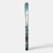 Luxury Celestial Teal Marble Phone Case - Radiant  Case-Mate iPhoneケース (裏面 / 左)