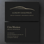 Luxury Chauffeur Black & Gold 名刺