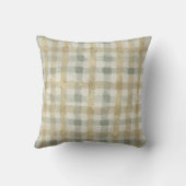 Luxury Checked, Gold Grey Beigi Pattern クッション (裏面)