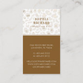 Luxury Cheetah Leopard Print Beauty Brand Photo 名刺 (裏面)