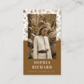 Luxury Cheetah Leopard Print Beauty Brand Photo 名刺 (正面)