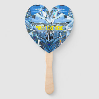Luxury Chic Ruby Heart Personalized Fan ハンドファン
