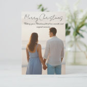 Luxury Christmas Card – Elegant Holiday Greetings サンキューカード (スタンド正面)