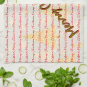 Luxury Christmas Christmas Trees Festive キッチンタオル (折り畳み)