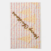 Luxury Christmas Christmas Trees Festive キッチンタオル (縦)