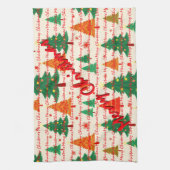 Luxury Christmas Christmas Trees Festive キッチンタオル (縦)