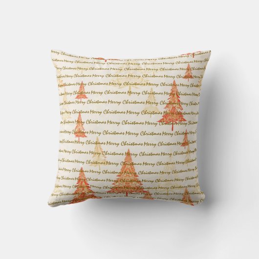 Luxury Christmas Christmas Trees Festive クッション (裏面)