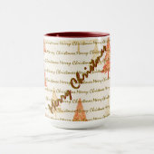 Luxury Christmas Christmas Trees Festive マグカップ (中央)