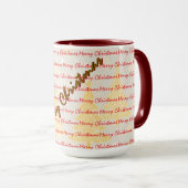 Luxury Christmas Christmas Trees Festive マグカップ (正面右)